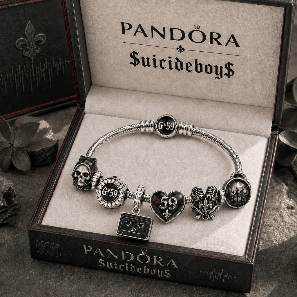 SCB Silver Charm Bracelet Set TMH