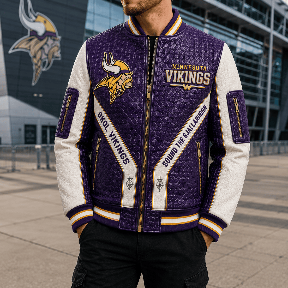Premium MNV Leather Zipper Jacket TTMH