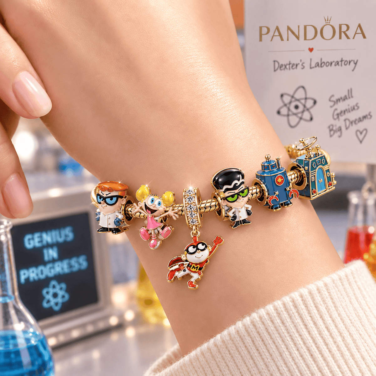 DEX Gold Charm Bracelet Set VTH