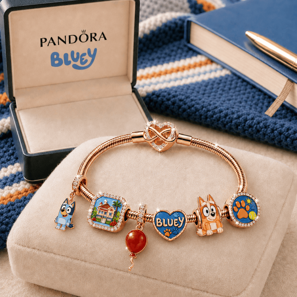 BLU Rose Gold Charm Bracelet Set TMH