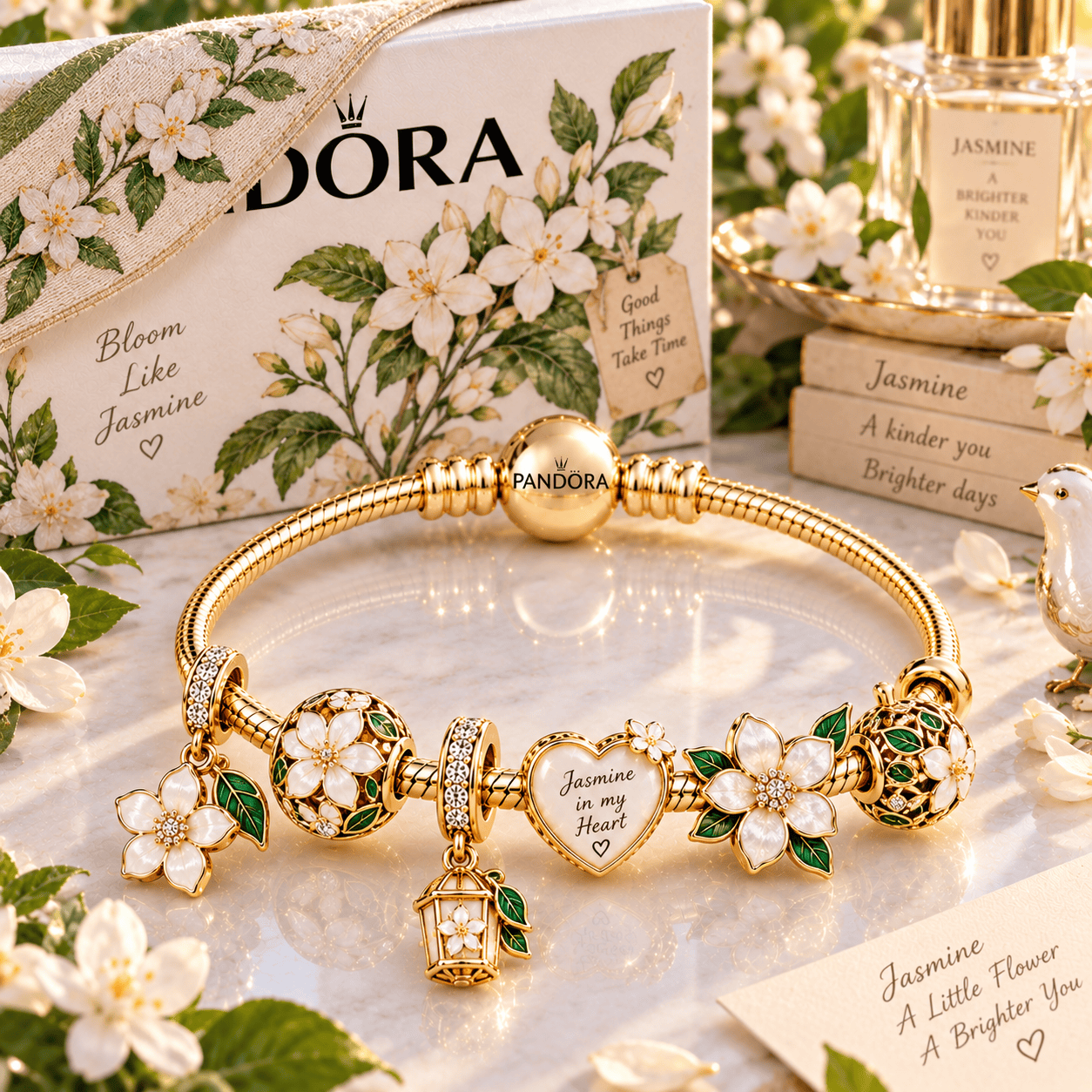 JMI Gold Charm Bracelet Set PTT