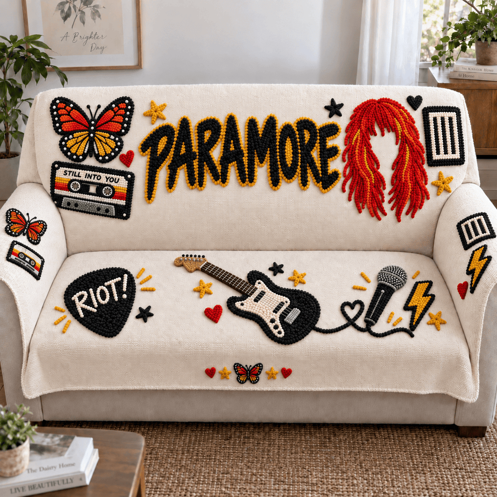 PRM Tufted Sofa Cover & Pillow Set NTKO