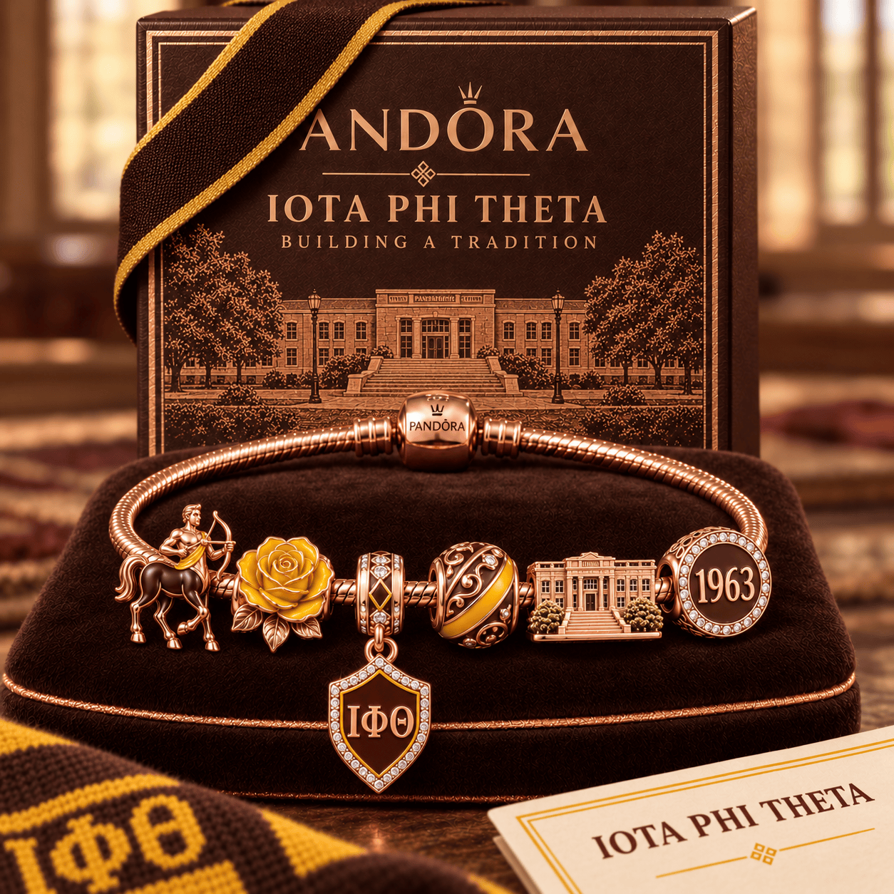IPT Gold Charm Bracelet Set NHVH