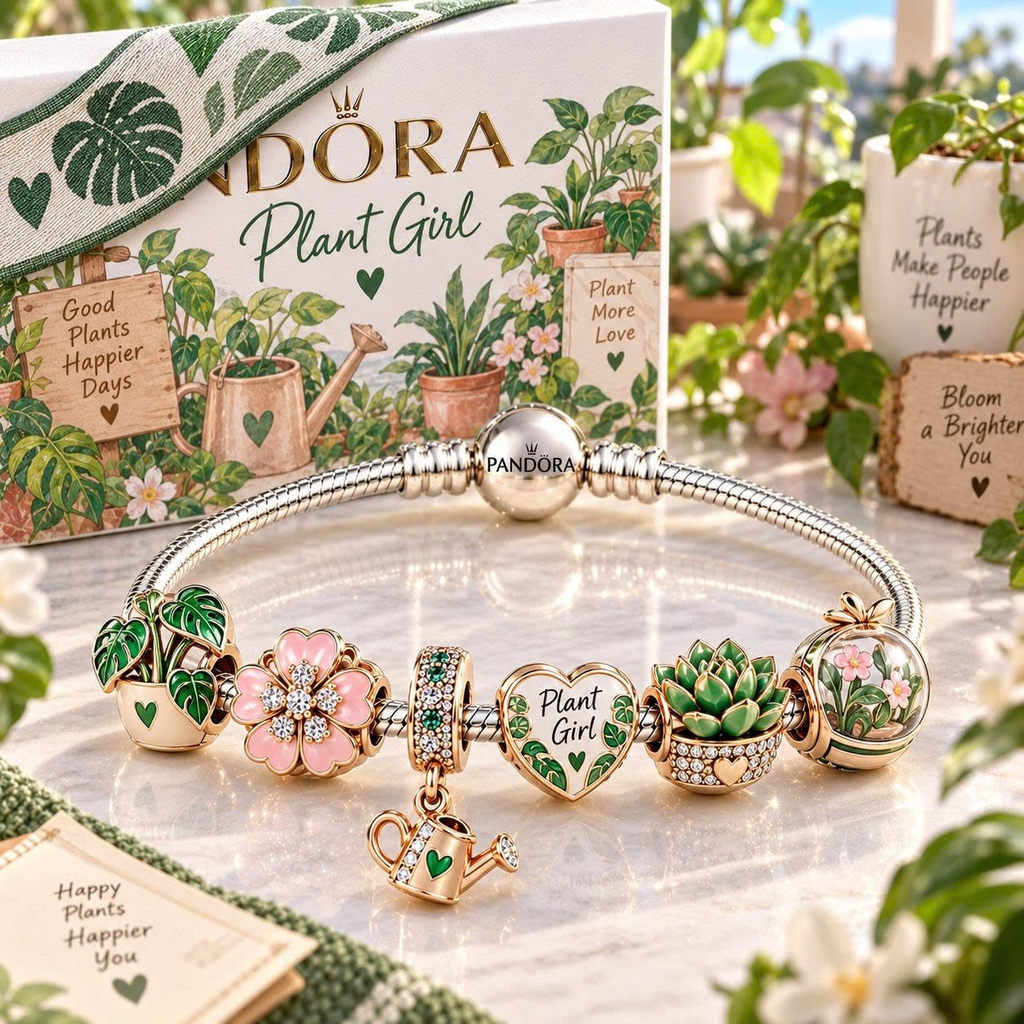 PG Silver Charm Bracelet Set TTN